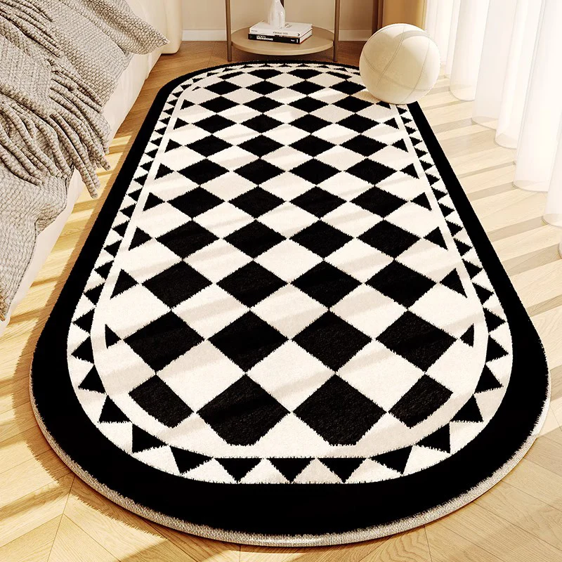 Minimalist Style Bedroom Decor Line Carpet Thick Plush Carpets For Living Room Fluffy Soft Bedside Floor Mat Washable Lounge Rug_voghion.com