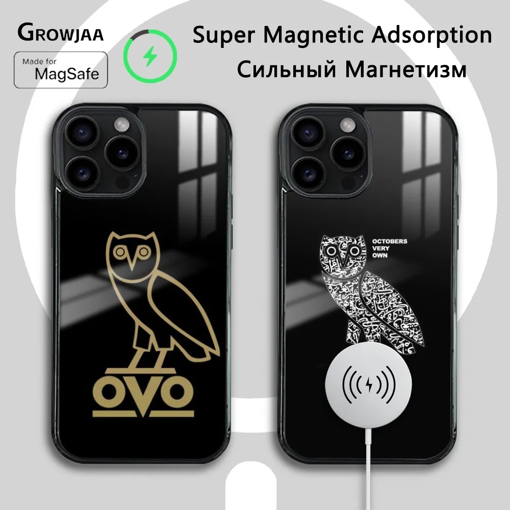 

O-OvO-Cool-D-drake Phone Case For iPhone 16 15 14 13 12 11 Pro Max Plus Mini Magsafe Mirror Wireless Magnetic Cover