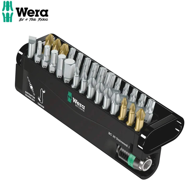 

WERA 05056440001 Bit-Check 30 Universal 1 Universal Screwdriver Set High Quality Materials Exquisite Workmanship