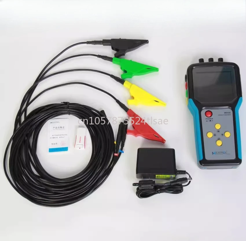 ME435 Handheld Energy Meter Analyzer Three-Phase Power Meter with Roche Coil and Voltage/Current Measurement