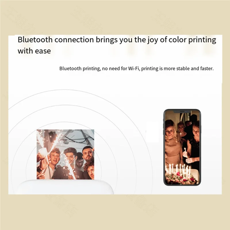 Reliablefor HPRT MT53 Pocket Mini Color Photo Printer MT53 Self-Adhesive Inch Sticky-Backed Photo Paper