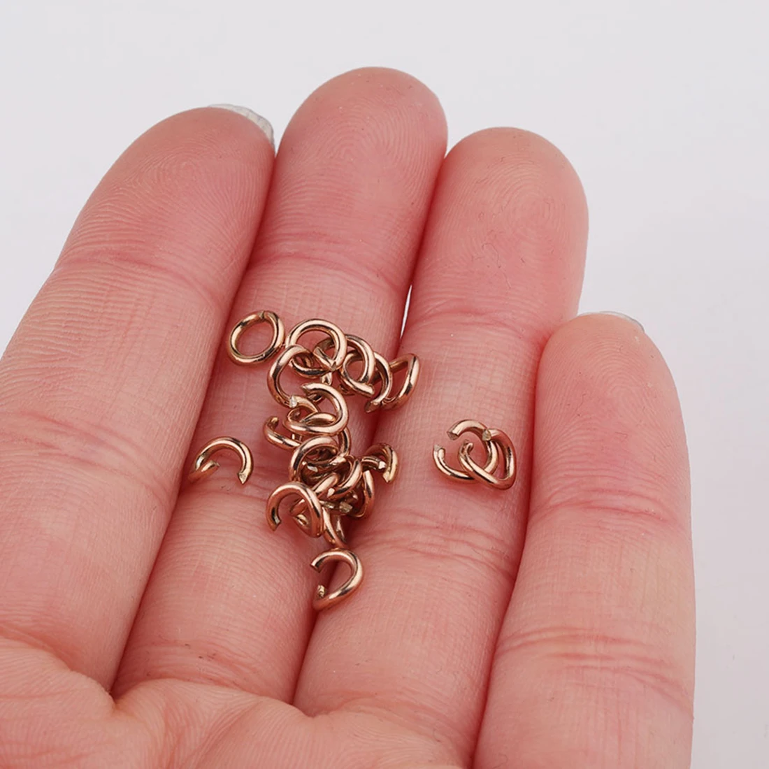 100pcs/Lot Stainless Steel Open Jump Rings Split Rings Connectors for Diy Jewelry Making Accessories Wholesale Findings