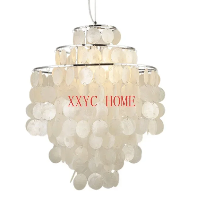 Nordic Modern Simple Shell Living Room Chandelier B & B Bedroom Creative Designer Lamps Chandelier Restaurant