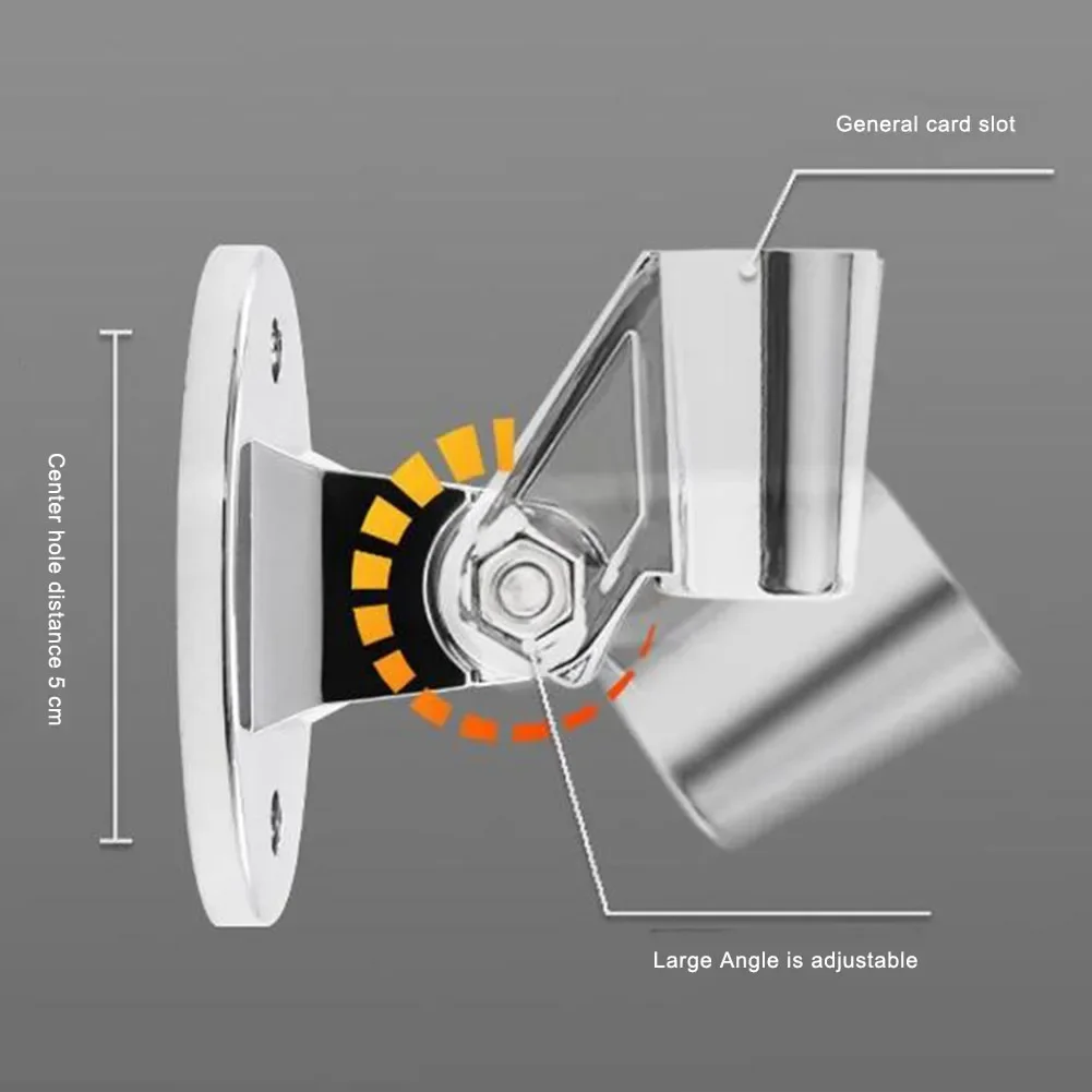 Suporte ajustável do chuveiro Base fixa, Suporte universal para chuveiro montado na parede, Suporte portátil do pulverizador