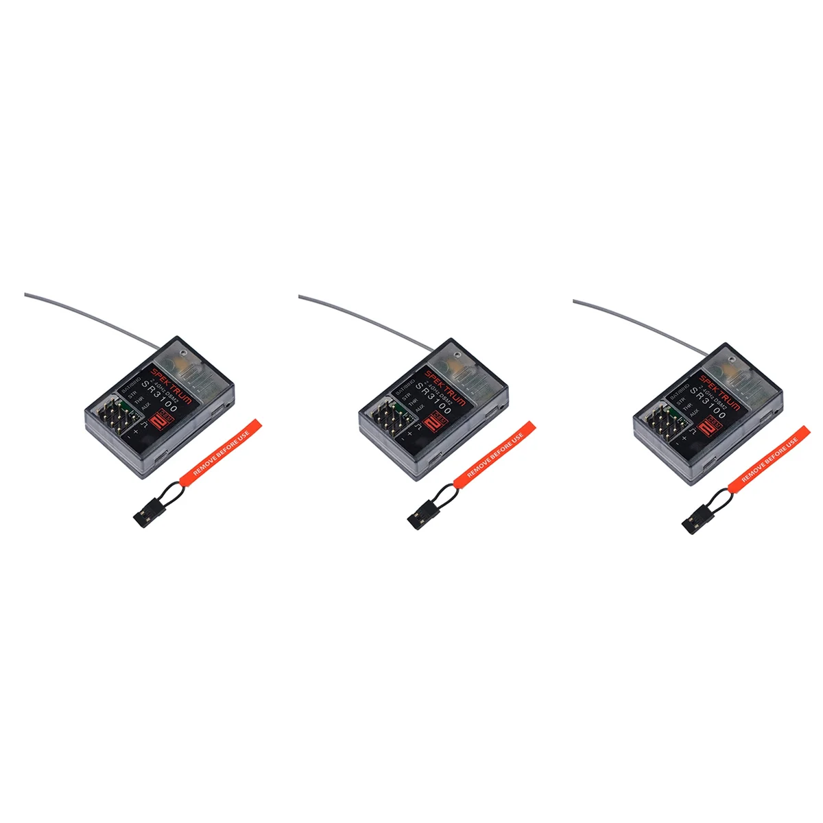 

3X 2.4GHz Spektrum SR3100 DSM2 3 Channel Surface DSM2 Receiver for RC CAR RC BOAT