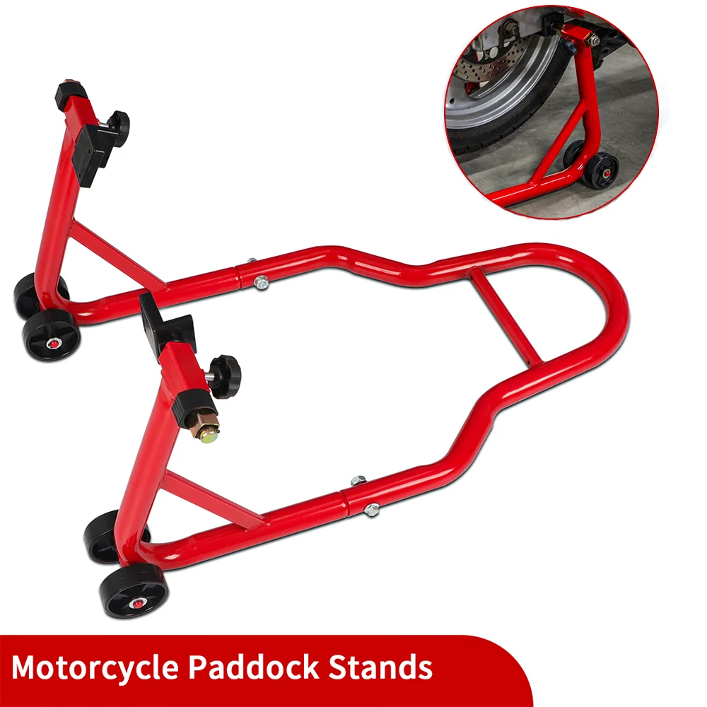 Motorcycle Bike Stand Rear Wheel Swingarm Spool Lift Stand Paddock Stands 2 in 1 Universal For Sportbike Tire Repairing Tool