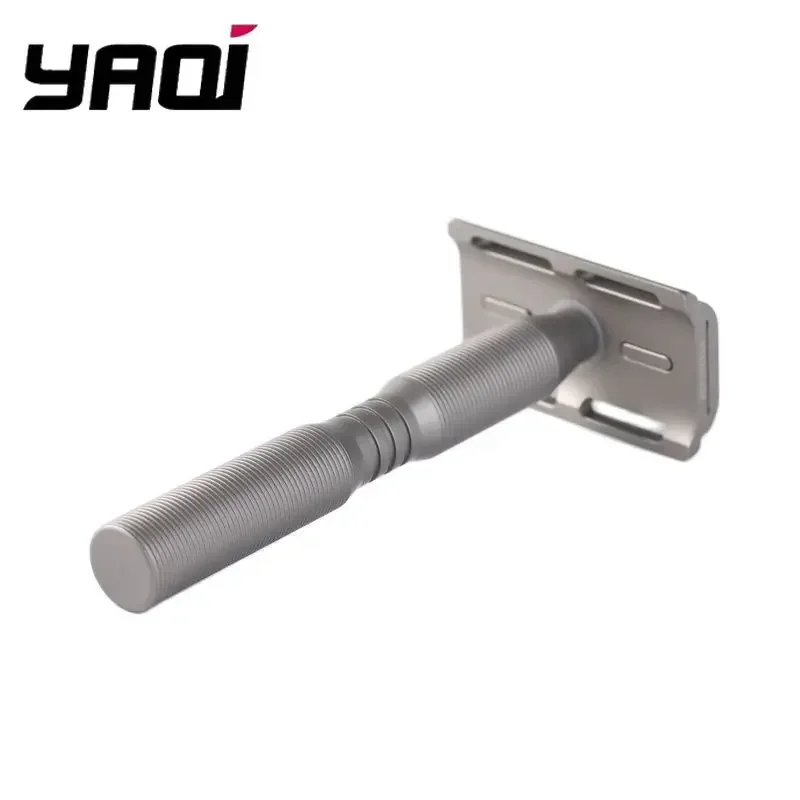 Afeitadora de barba YAQI Ghost, maquinilla de afeitar de seguridad ligera de titanio, afeitadora de barba coleccionables, regalo de cumpleaños para novio