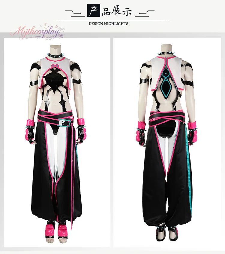 Mycosplay Juri Han Cosplay Street Fighter 6 Full Game Costume, Custom Size Available For Comic Con view 2