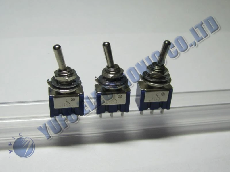 Free Shippping One Lot 10pcs MINI SPDT Toggle ON/OFF UL DIY Switches NEW