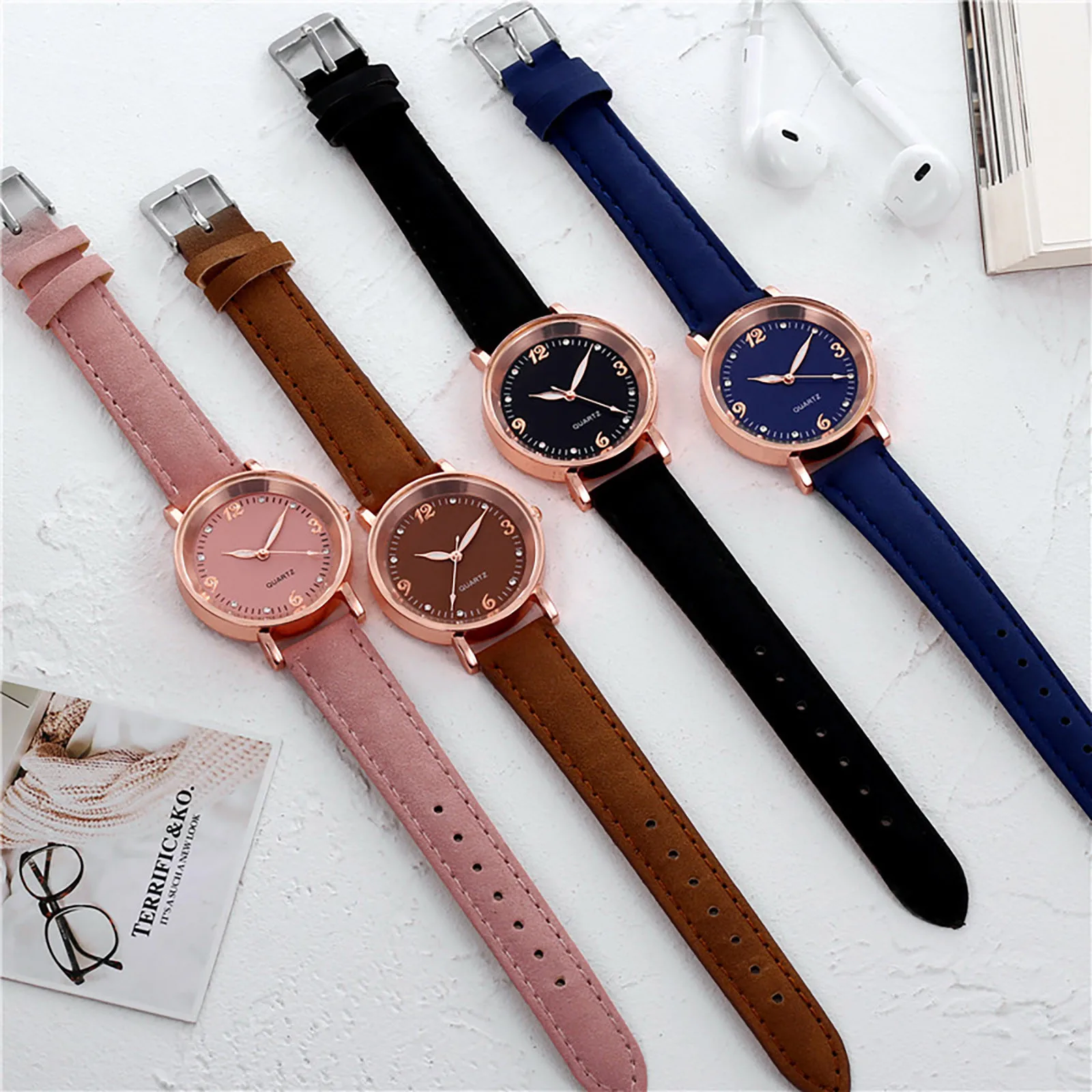 Women\'s Watches Brand Sport Style Fashion Ladies Watch Leather Watch Women Girls Female Quartz Wristwatches Relogio Feminino