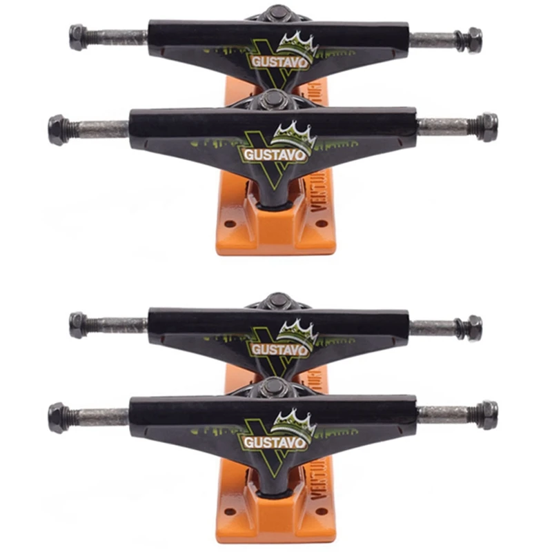 

4Pcs Professional Skateboard Trucks Street Brushing Bridges 5Inch Trucks Skateboard Bridge Fish Board Bracket