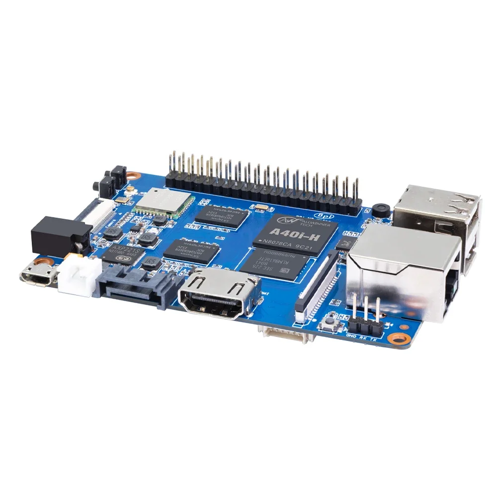 Banana Pi BPI-M2 Ultra SBC Allwinner A40i Quad Core 2GB DDR3 8GB EMMC Onboard WiFi BT 40 Pin GPIO Linux RPi Compatible Board