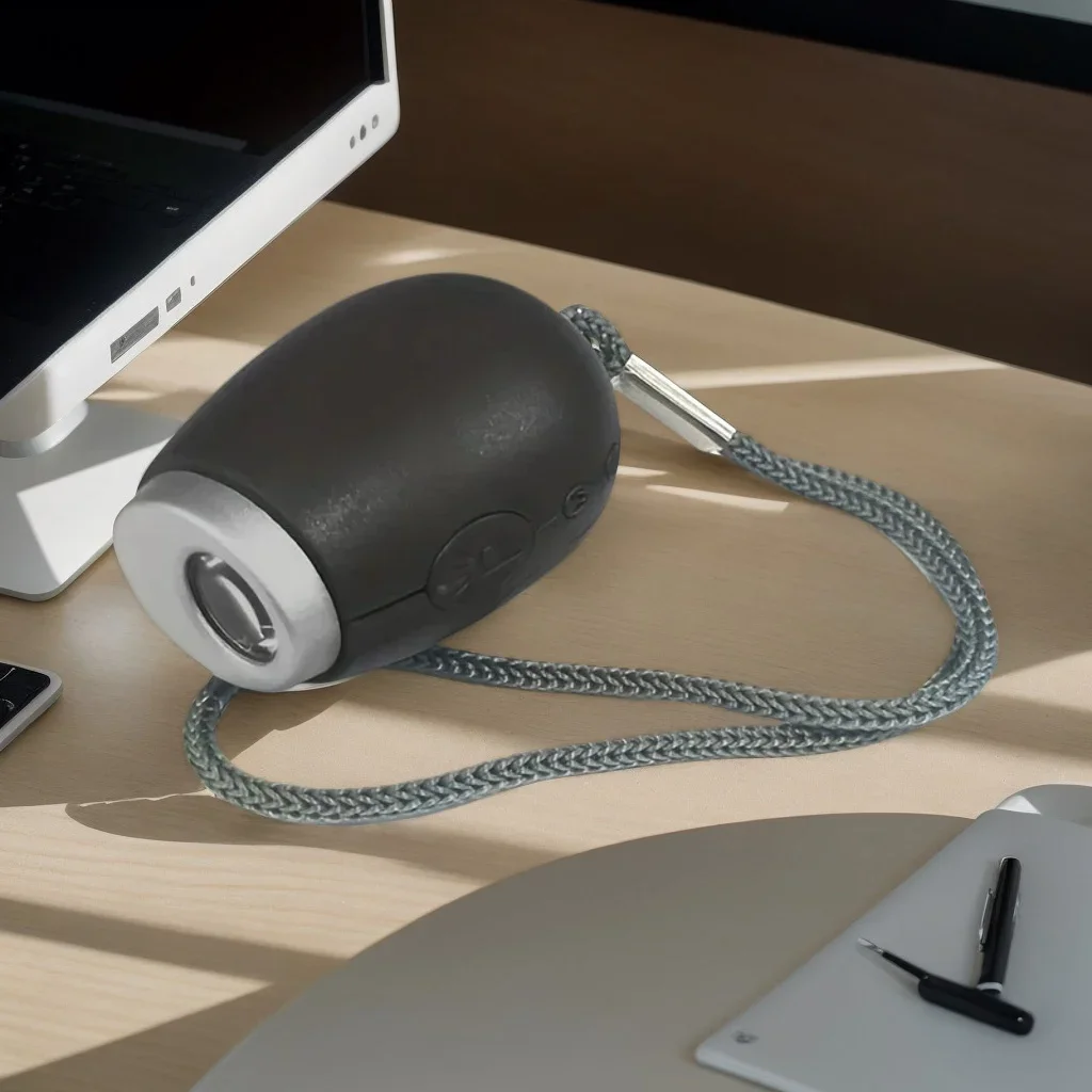 Мини-светодиодный проекционный брелок-будильник — портативные цифровые часы с овальным дизайном для путешествий, стола и спальни (компактный будильник)