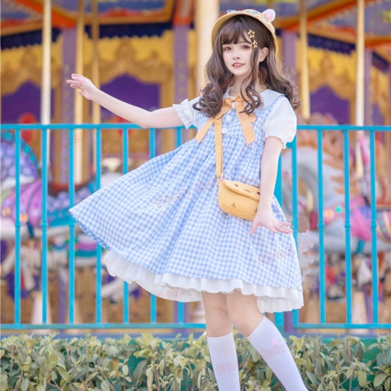 Robe Jetable Japonaise et Coréenne, Uniforme d'Université JK, à Carreaux Cool, de Style Campus, Mignon, pour Événements de Printemps