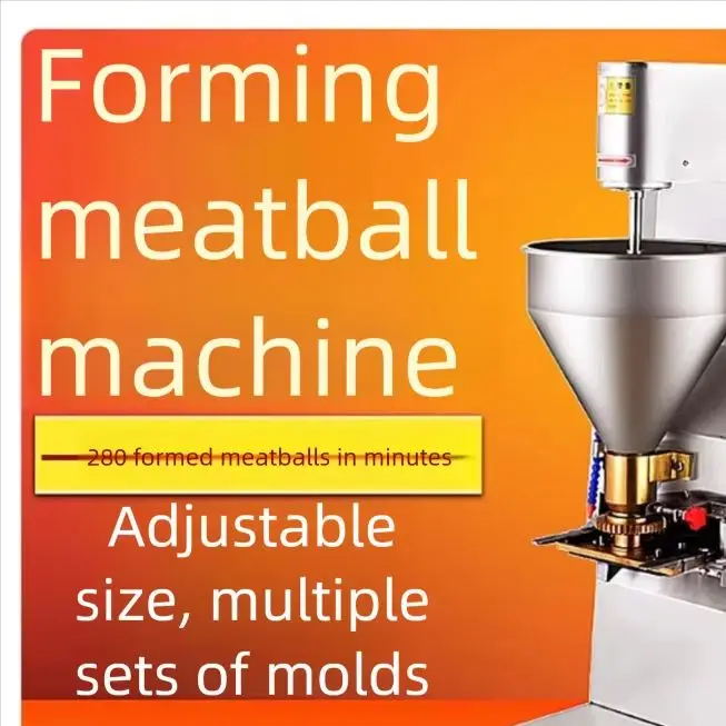Electric Stainless Steel Meatball Processing Machine Commercial Chinese Chicken Vegetable Molding Machine for Kitchen