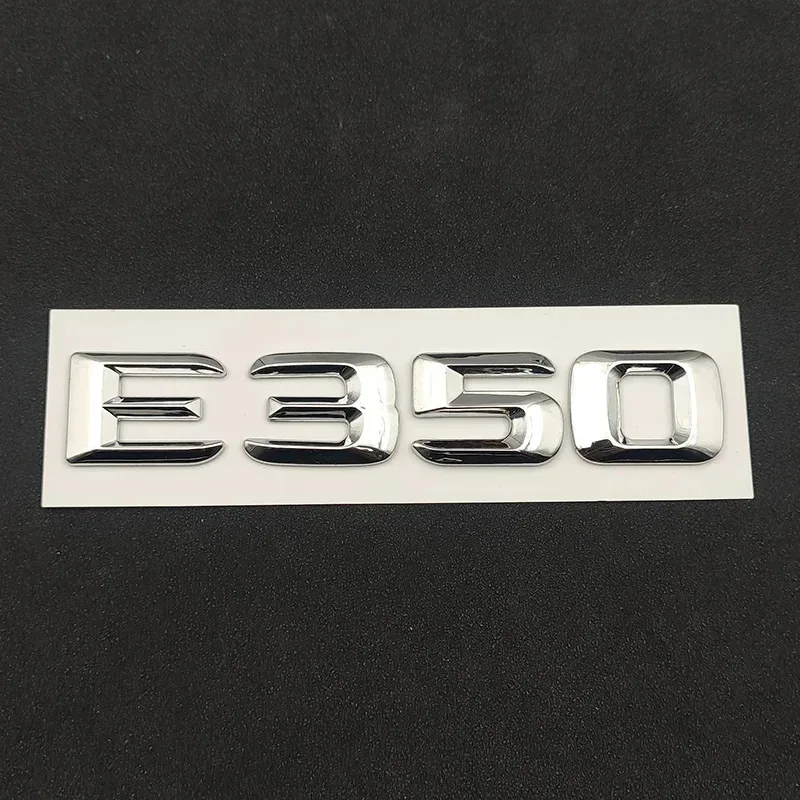 ثلاثية الأبعاد ABS كروم شعار E350 شعار 4matic رسائل CDI ملصق سيارة جذع شارة لمرسيدس بنز E350 W213 W212 اكسسوارات #5