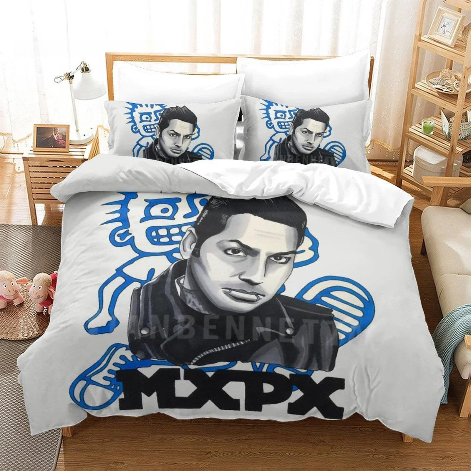 3D Printed Rock music Mxpx Bedding Set Single Twin Full Queen King Size Bed Set Adult Kid Bedroom Duvet cover Sets Home Textiles
