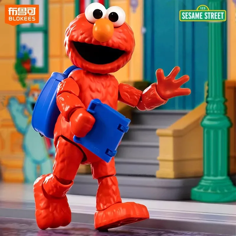 Bloques de Construcción Blokees Edición Mágica de Plaza Sésamo, Modelo de Ensamblaje del Elmo, Monstruo de las Galletas, Big Bird, Oscar, Juguete Decorativo, Regalo para Niños