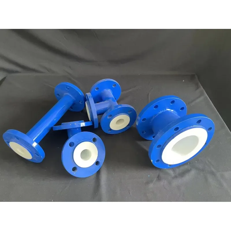 Lined 90 Degree Elbow Fittings Ptfe Lined Pipe Tee Pipe Sliver Factory Price PTFE Flanges Round Carbon Steel Plastic Flange /