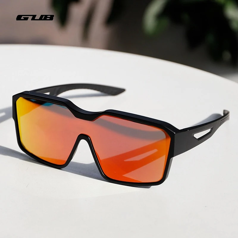 GUB Cycling Glasses Polarized Bicycle Eyewear Goggle Integrated Lens Set Anti-glare Sunglasses Suitable for Myopia Cycling