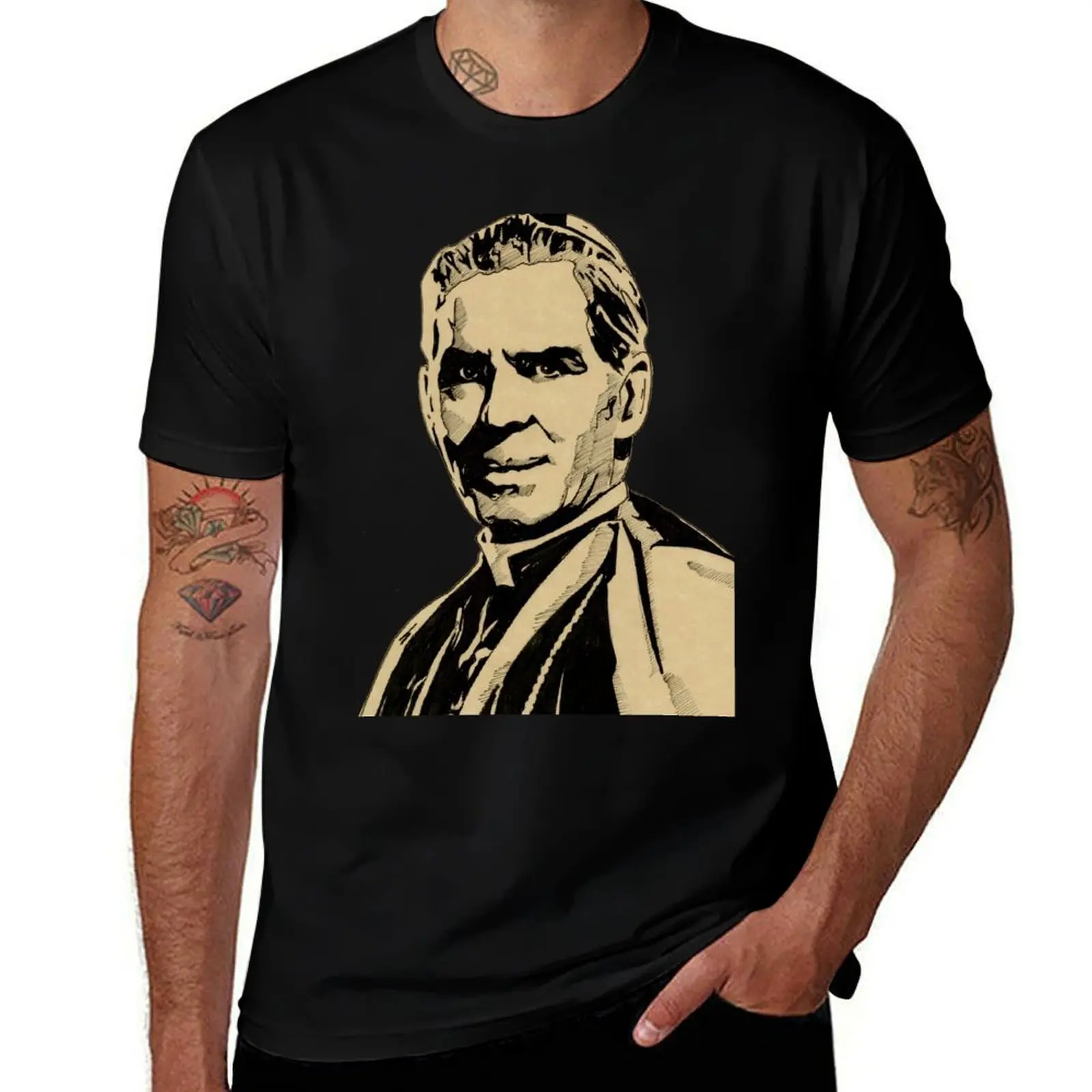 Archbishop Fulton Sheen T-Shirt Minimal Art Print T-Shirt