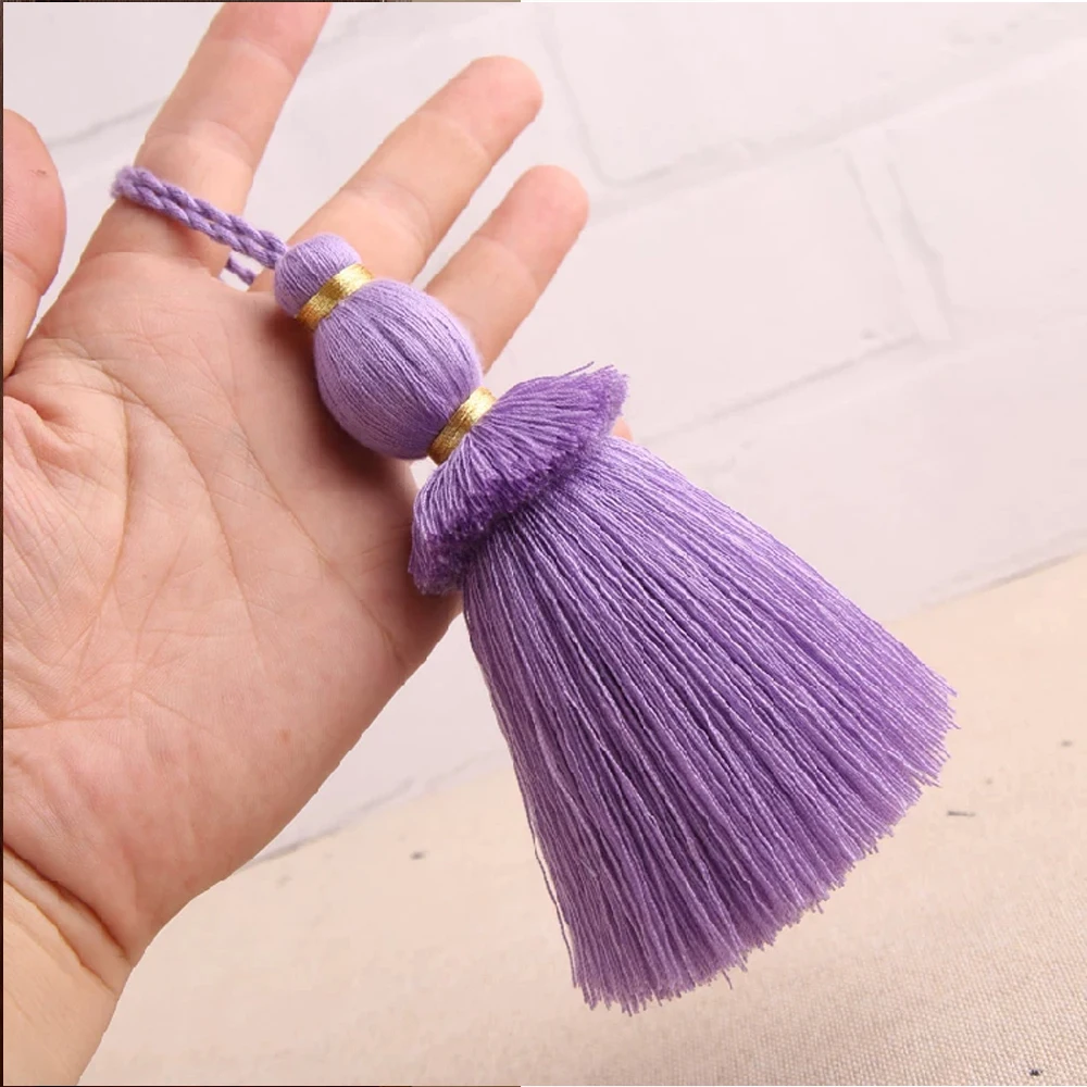 Curtain Tassels Soft Elegant Handmade Tassels with Cord Loop DIY Accessories for Curtain Door Knob Pillows.