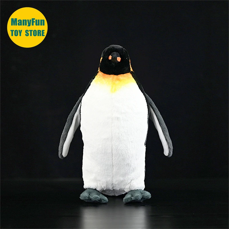 King Penguin Plush ของเล่น High Fidelity จักรพรรดิ Penguin Plushie Penguin Peluche เหมือนจริงตุ๊กตาสัตว์จําลองตุ๊กตาคาวาอิของเล่น