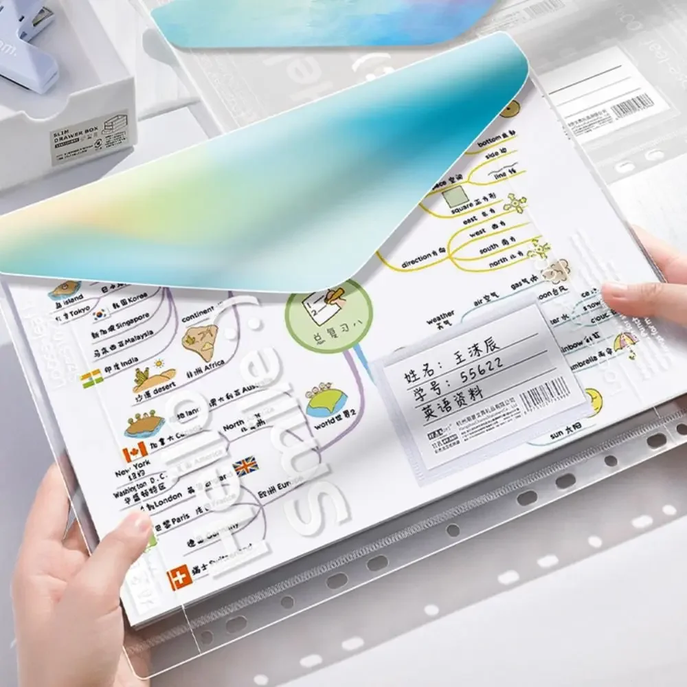 

Новая отрывная папка для файлов формата А4, съемная прозрачная сумка для хранения экзаменационной бумаги, студенческая сумка для канцелярских принадлежностей, школьный офис
