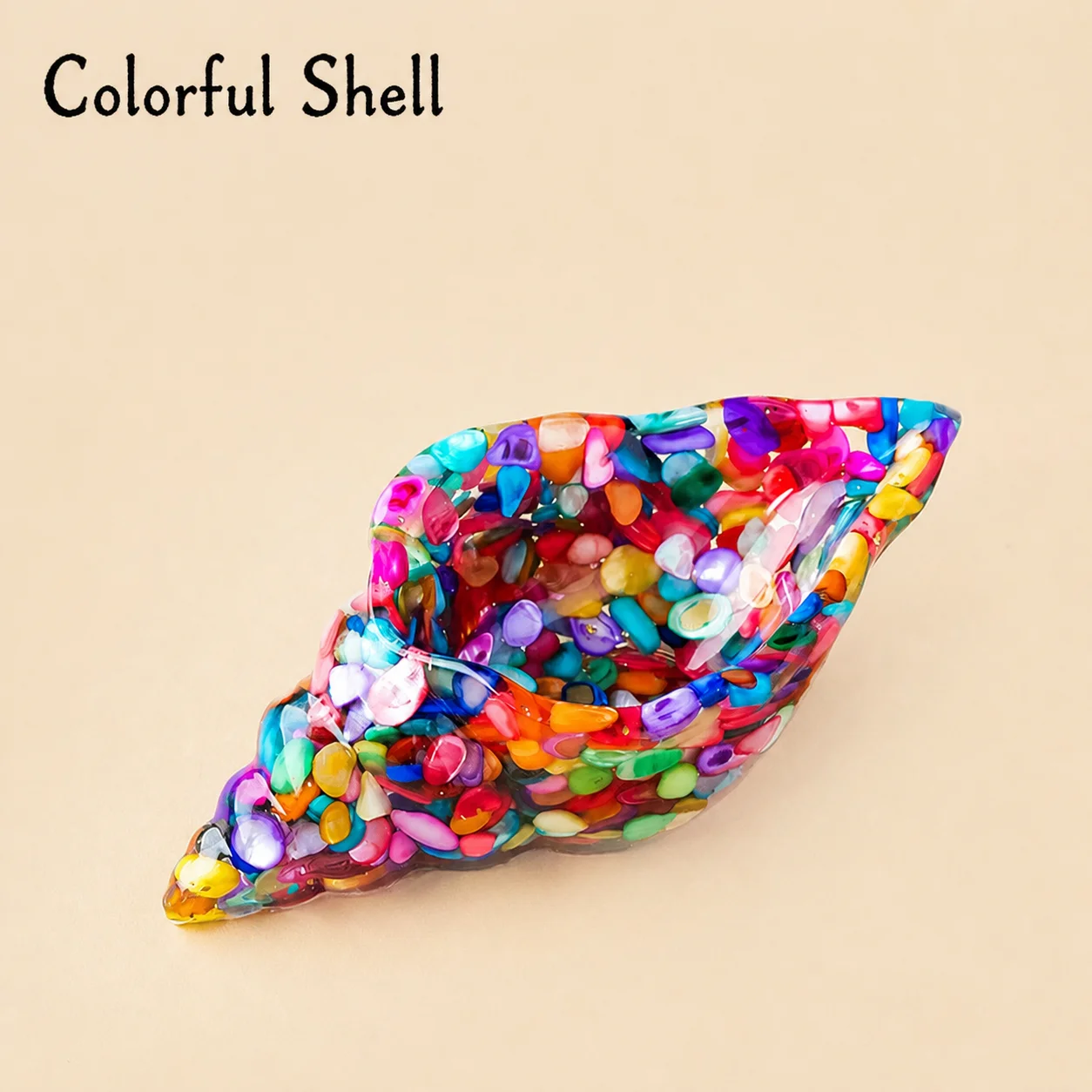 Conch Shaped Bowl Decorative Decorative Bowl Crystal Resin Bowl Crystal Trinket Dish For Tabletop Display Office Desk Crystal