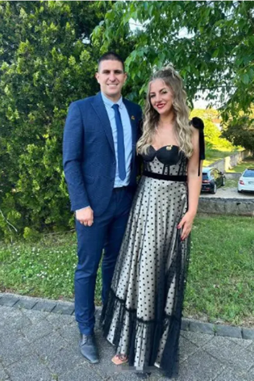 Polka Dot Black Prom Dresses 2024 Sweetheart Spaghetti Strap Formal Events Evening Gowns Graduation Party Gowns Customized