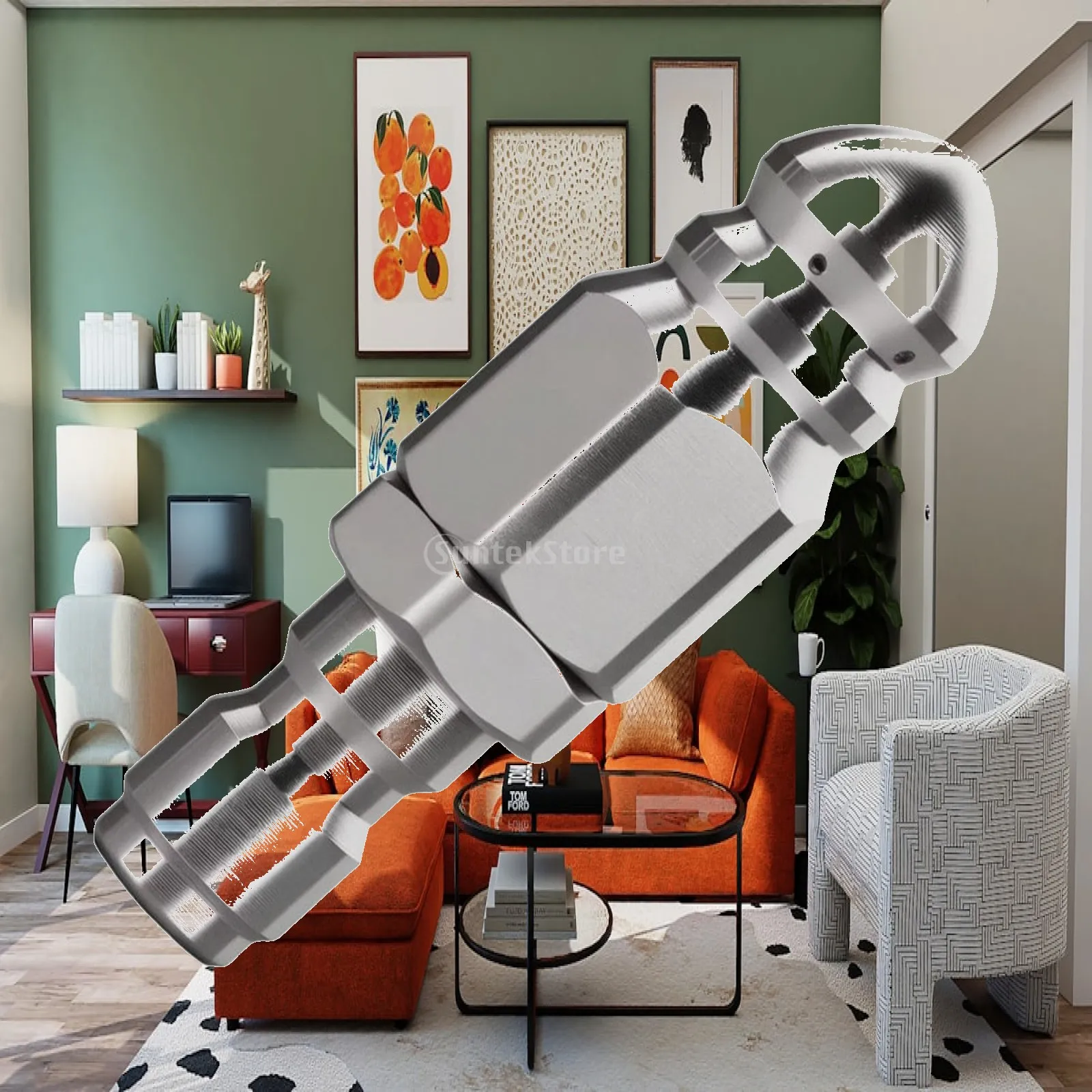 High Pressure Sewer Nozzle Stainless Steel Drain Cleaning Head 1/4 Quick Connect for Sink and Pipe Jet Cleaning