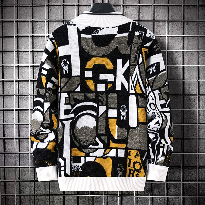 Sweater For Men Men's Clothing Streetwear Male Pullovers Spring Fashion Autumn Men's Sweat-shirt Knit Casual Hombre Warm Solid