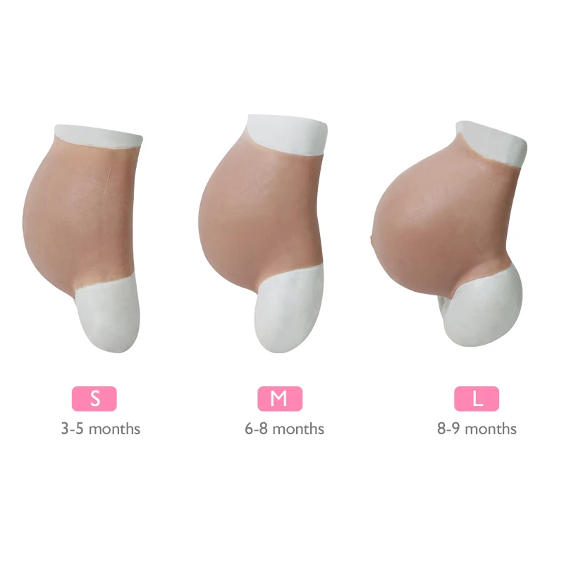 Roanyer Silicone Pregnant Belly Suit for Crossdress Realistic Baby Tummy Pregnancy Male to Female Fake Artificial Body Suit