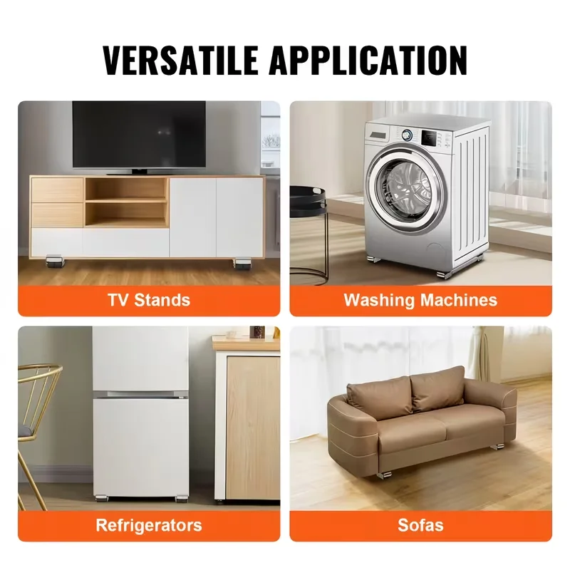 Heavy duty furniture electrical roller, extendable electrical roller for moving washing machine base, refrigerator mobile rack suitable for refrigerators, dryers, dishwashers