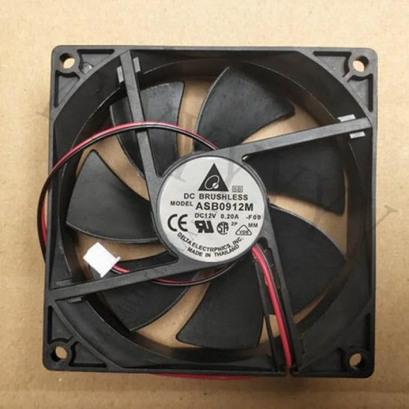 

1PCS New for delta ASB0912M 9025 12V 0.20A 2-wire cooling fan