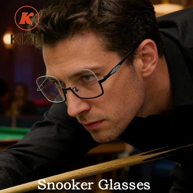 

Очки для бильярда KIZN Fashion: ультралегкие, высококачественные, из сплава, для соревнований по снукеру, специальные оптические очки в оправе