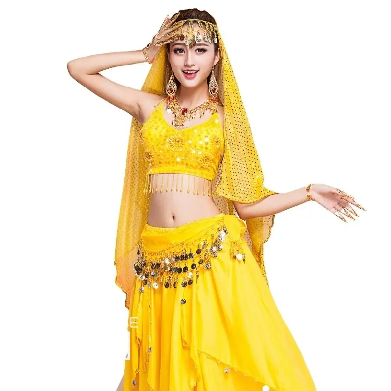 4pcs/Set New Arrival Sexy Oriental Belly Dance Suits for Women Dancing Practising bellydance Costumes Design for Women