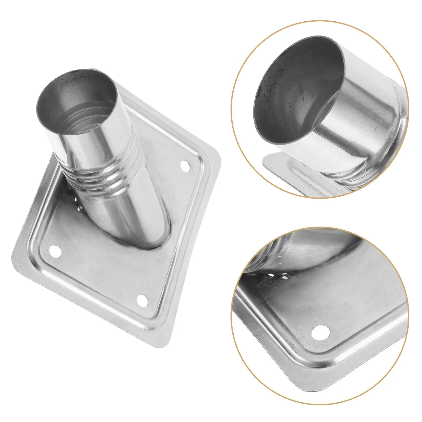 

Metal Mop Connector Handle Replacement Stainless Steel Threaded End Adapter Universal Fits Commercial Broom Handles Broom Handle