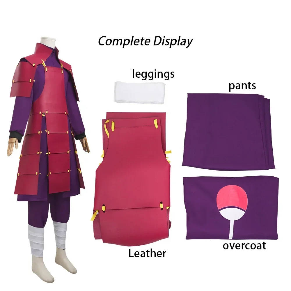 Armadura Madara Male Cosplay Madara Uchiha Costume Para Halloween Cosplay Carnaval Armadura Dura De PU Armor