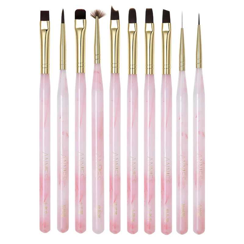 

Набор кистей для дизайна ногтей Lao Fang, фототерапия, ручка для рисования, постепенное изменение, магазин размазывания, специальный инструмент