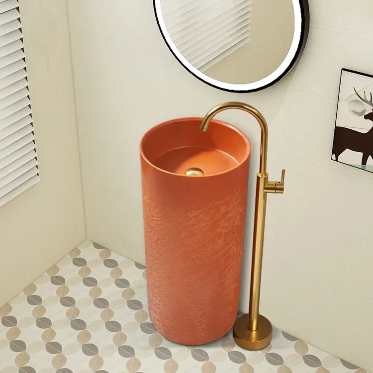 

z domos freestanding hotel bathroom style series marble design pedestal basin