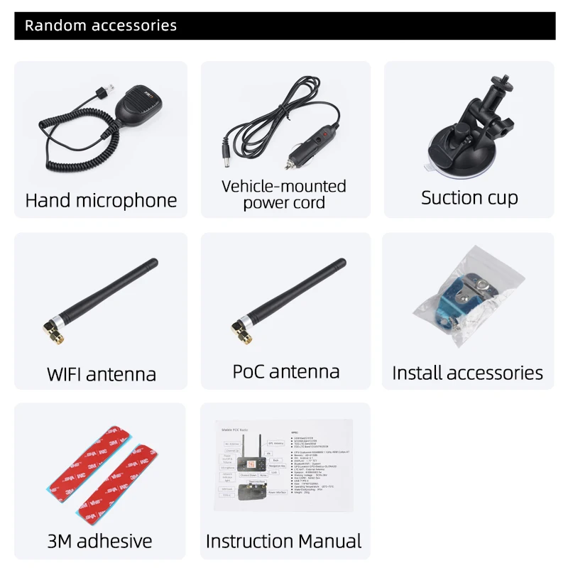 جهاز اتصال لاسلكي مثبت على السيارة يعمل مع نظام اتصال داخلي للشبكة العامة Zello غير محدود المدى للاتصالات اللاسلكية ZL56 #6