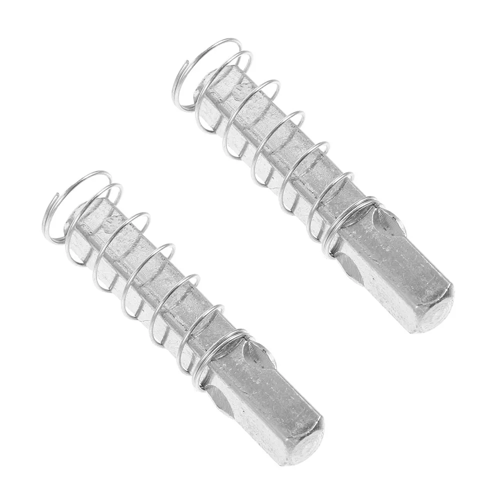 2Pcs Door Lock Spindle Stainless Steel Spring Spindles Replacement Bars for Door Handle Knobs Durable Security