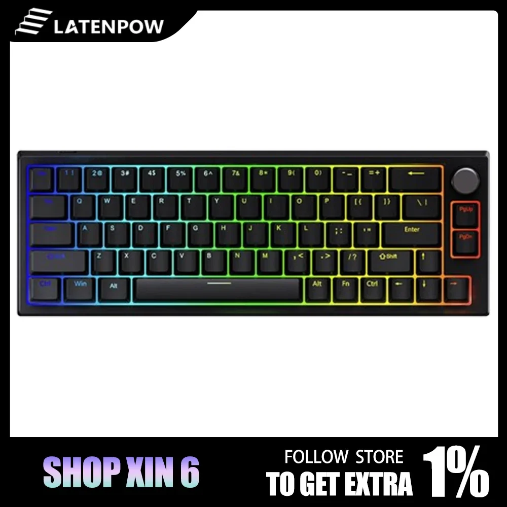 Latenpow-Clavier à interrupteur magnétique Looting66, retour Rt 8k, clavier mécanique de jeu Esports, accessoires de jeu PC, cadeaux pour les joueurs