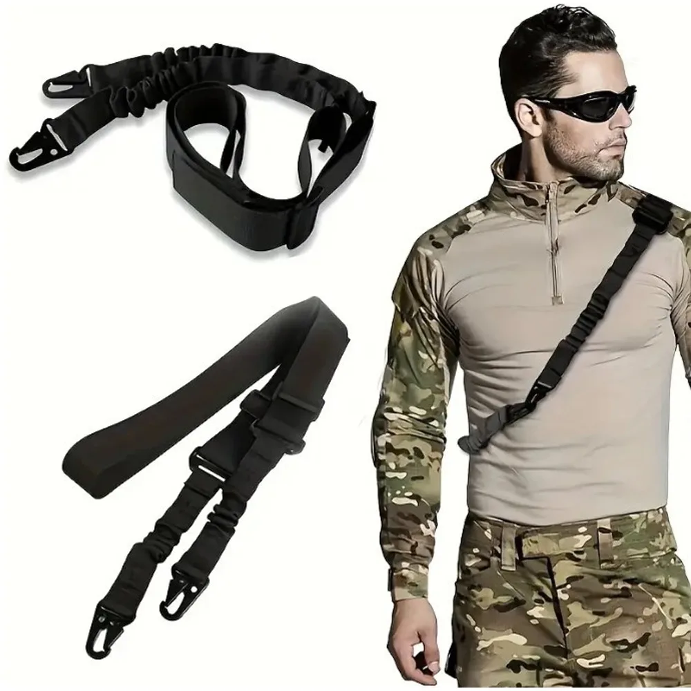 

Тактический ремень для винтовки, двухточечный ремень с регулятором длины, многоступенчатый ремень для уличной винтовки AR AK, универсальный ремень QD