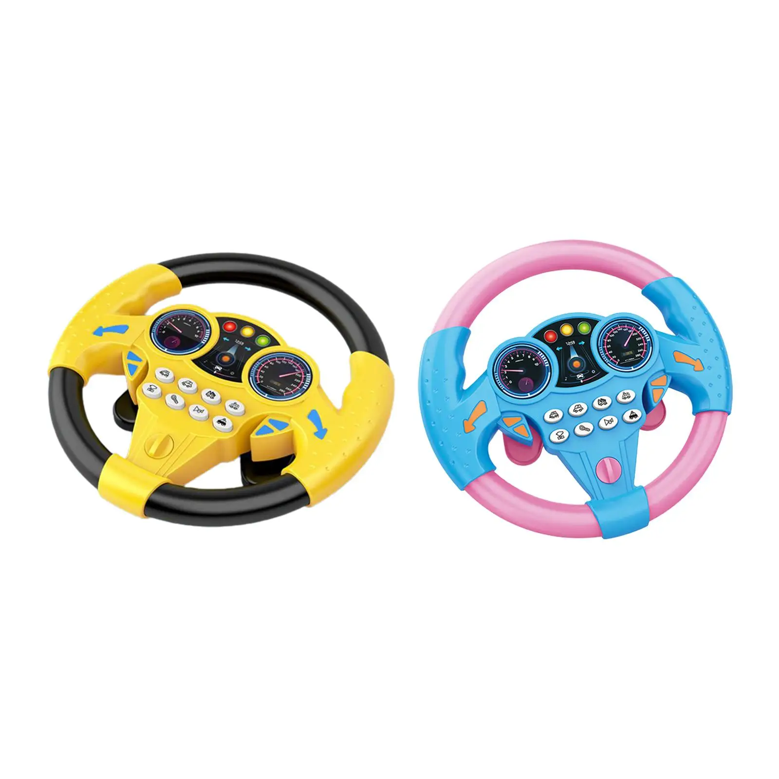 

Steering Wheel Toy Roll Steering Wheel Musical Sounding Toy Simulation Steering Wheel for Games Outdoor Party Indoor Birthday