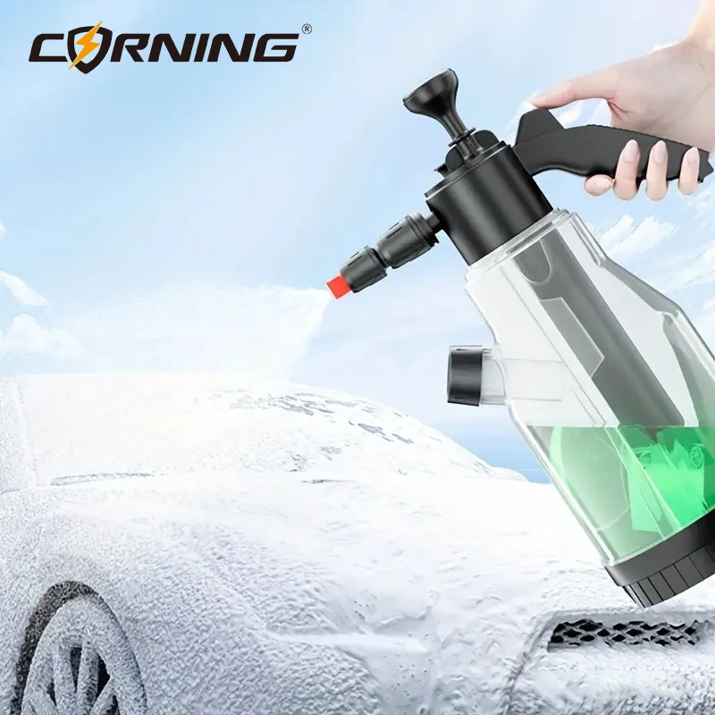 Car Wash Foam Sprayer 2L Hand Pump Pneumatic Foam Cannon Snow Foam Car Wash Spray Thicken Bottle for Car Home Cleaning Tools