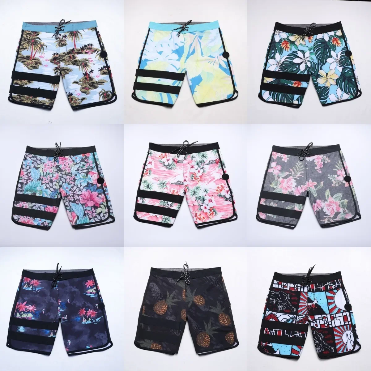 Men Trunks Quick-drying  Board Shorts USA Size Shorts Waterproof Surf Shorts Length 46cm/18inch  POLYESTER