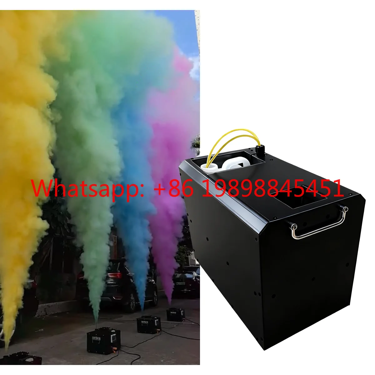 Professional DMX Color Fog Machine High Power Powder Cannon For Stage Wedding Baby Shower Party