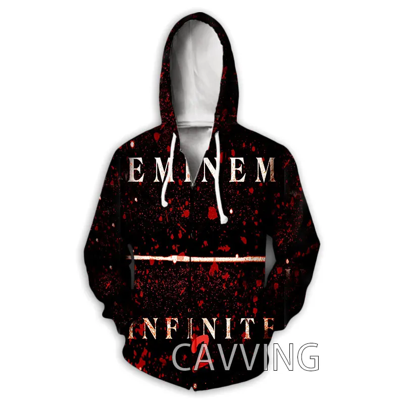 شعبية EMINEM ثلاثية الأبعاد طباعة سستة هوديس بلوزات الرجال النساء للجنسين مقنعين المتضخم هوديي زمم بلوزات رياضية